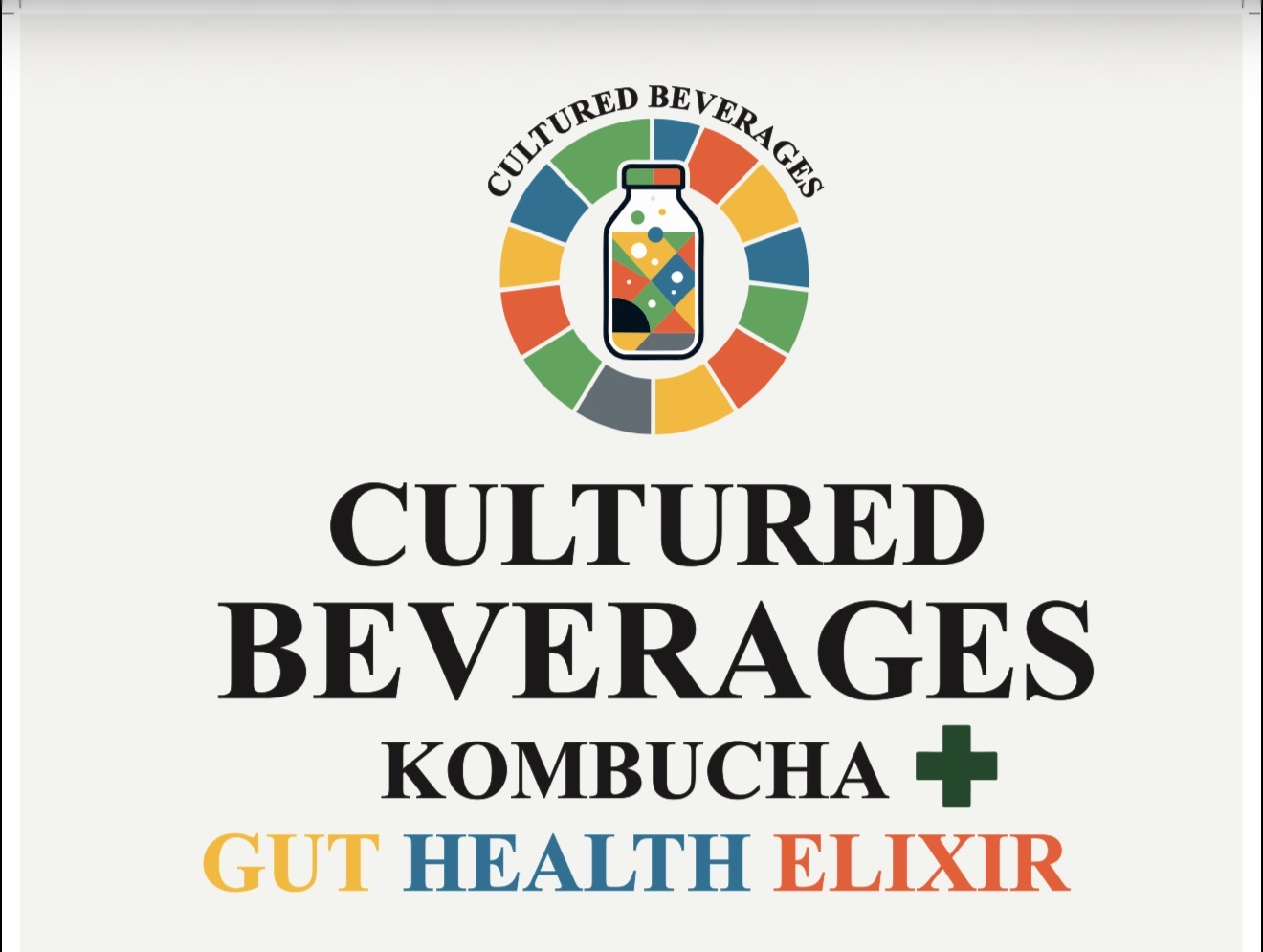 Cultured Beverages Kombucha + Gut Health Elixir logo